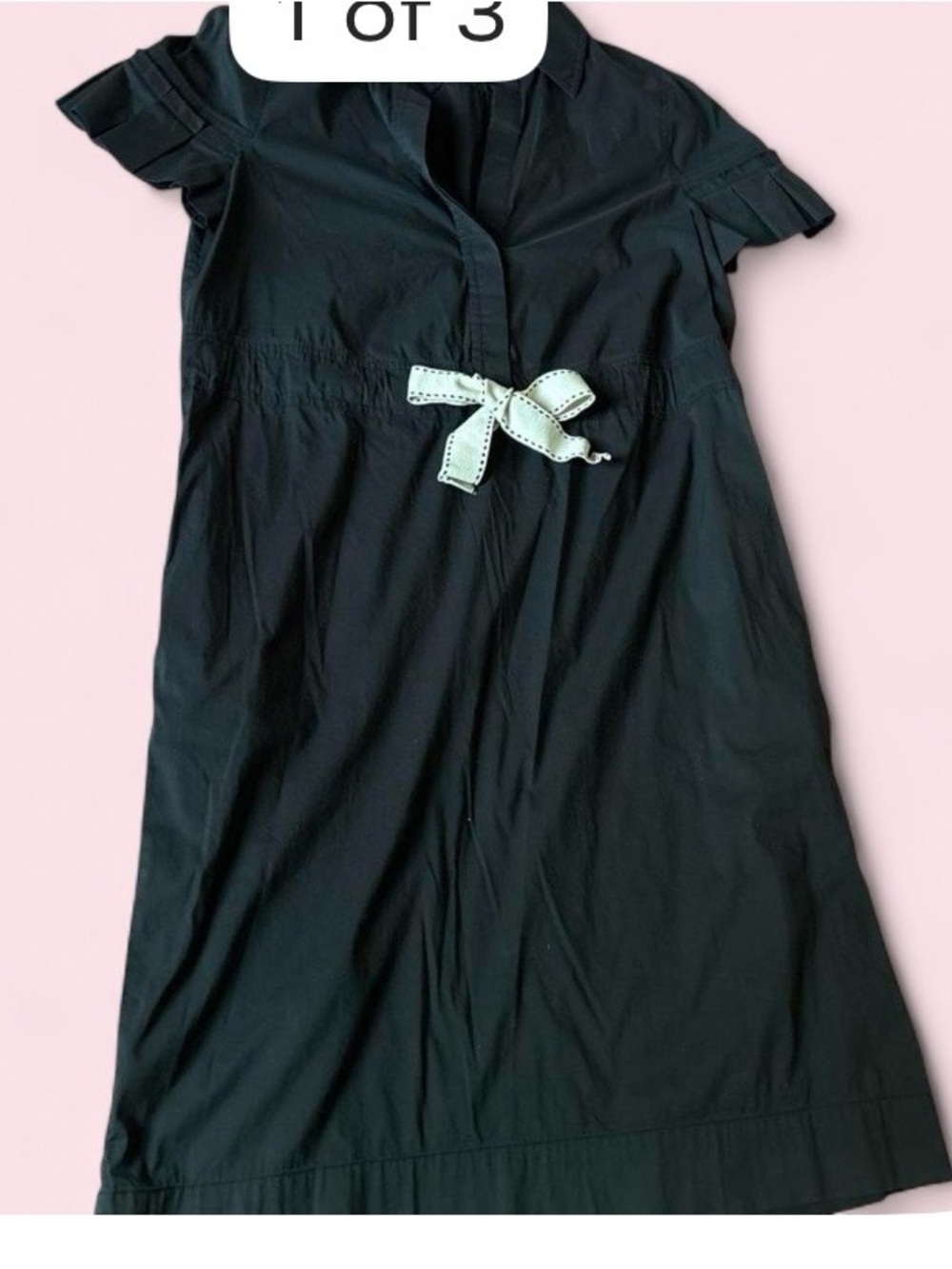 Black Women's Jumpsuit with Contrast Bow